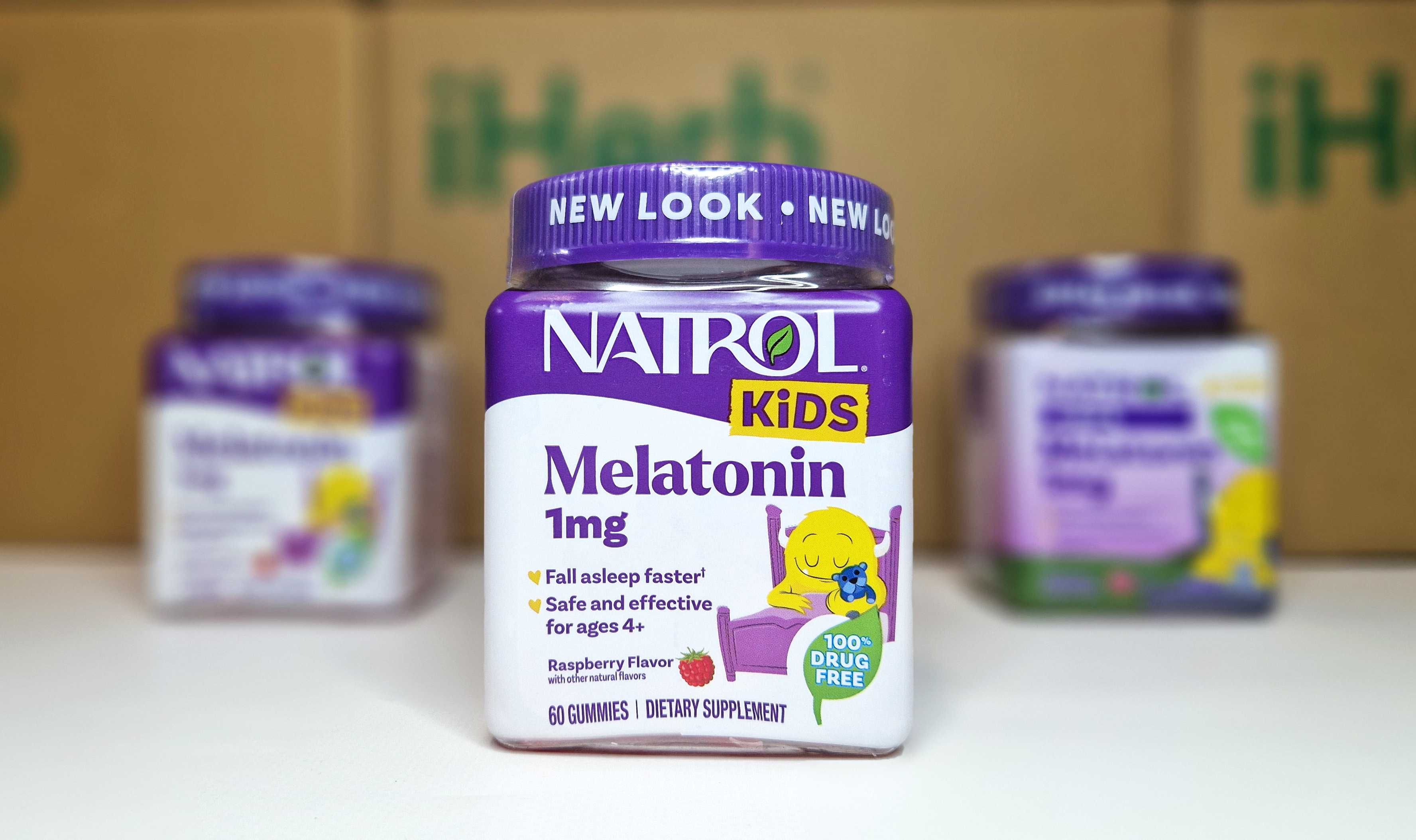 Мелатонін Natrol Kids, для дітей від 4 років, 1мг, 60 жув. мармеладок