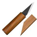 KANETSUNE Japoński Nóż Rikizan Kiridashi SK-4 Stal RDZEWNA 4,2 cm