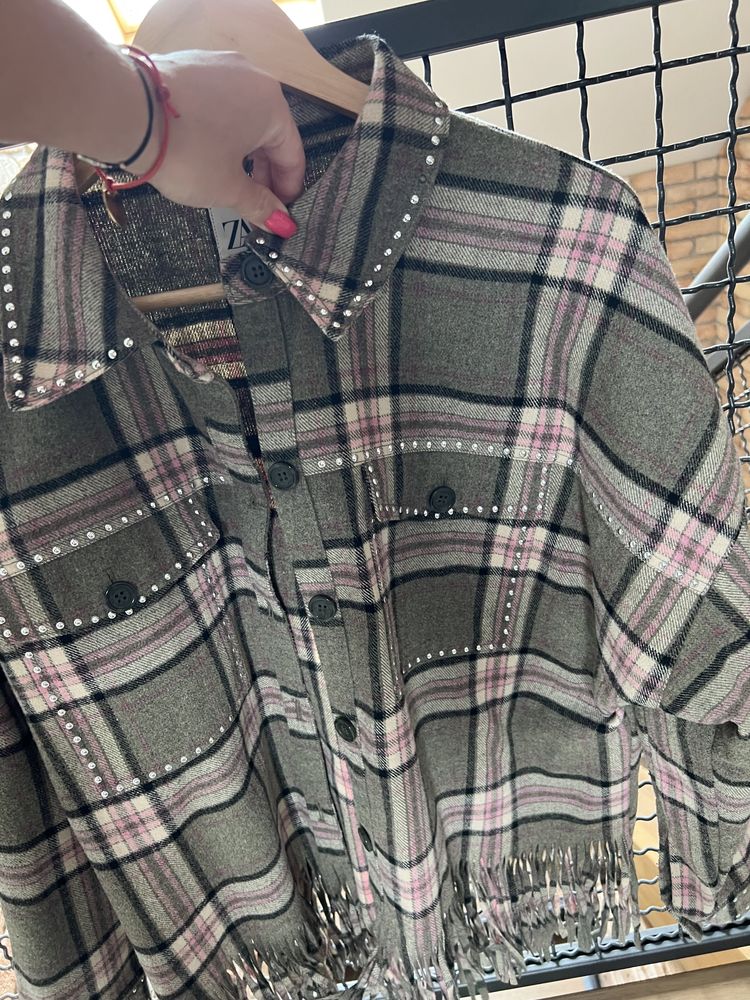 Katana w kratę oversize ZARA