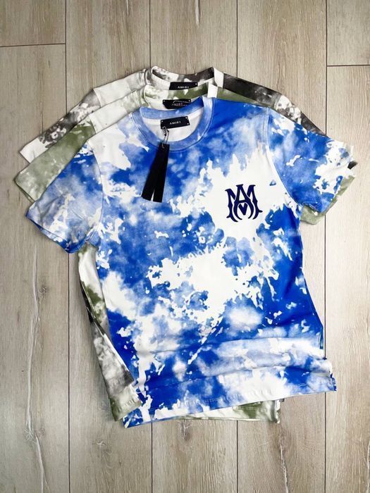 РАСПРОДАЖА! Футболка мужская Amiri облака, женская унисекс