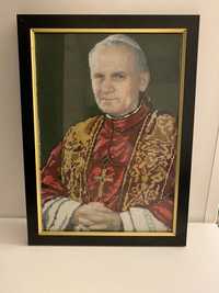 Obraz św. Jan Paweł II (wyszywany, 3D)