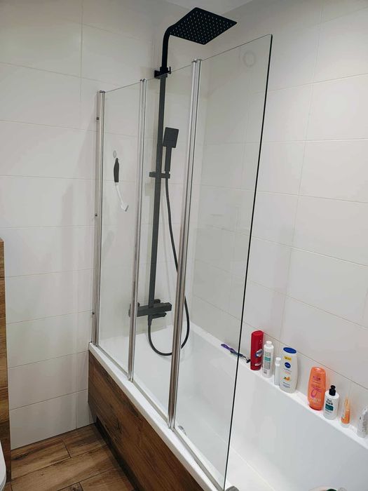 Parawan wannowy szklany - trójskrzydłowy - oddam