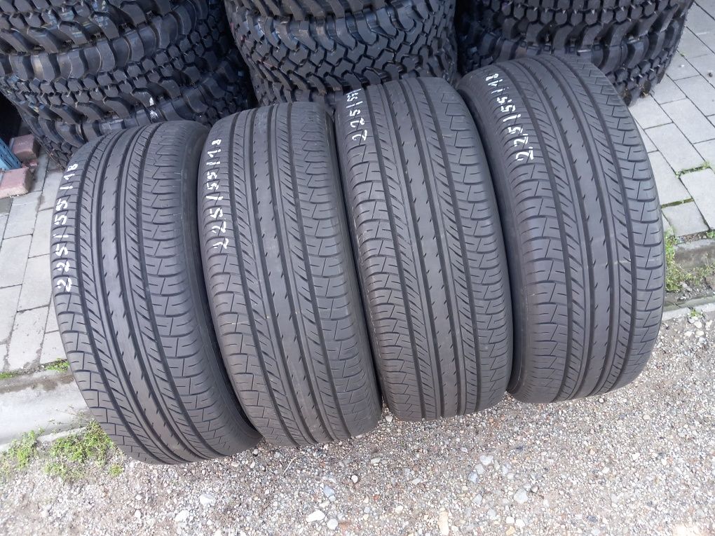 4x Opony Używane Letnie 225/55R18 Yokohama