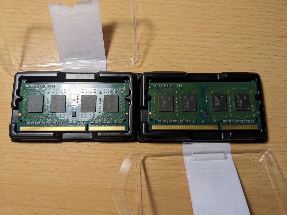 Pamięć ram crucial 2x4gb ddr3 1600 sodimm 1,35v