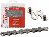 Nowy Łańcuch Rowerowy SRAM PC-830 8 rzędowy + spinka, 114 ogniw