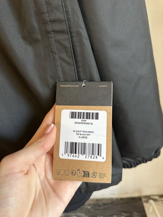 The North Face Quest Triclimate Jacket Black XL черная размер ХЛ