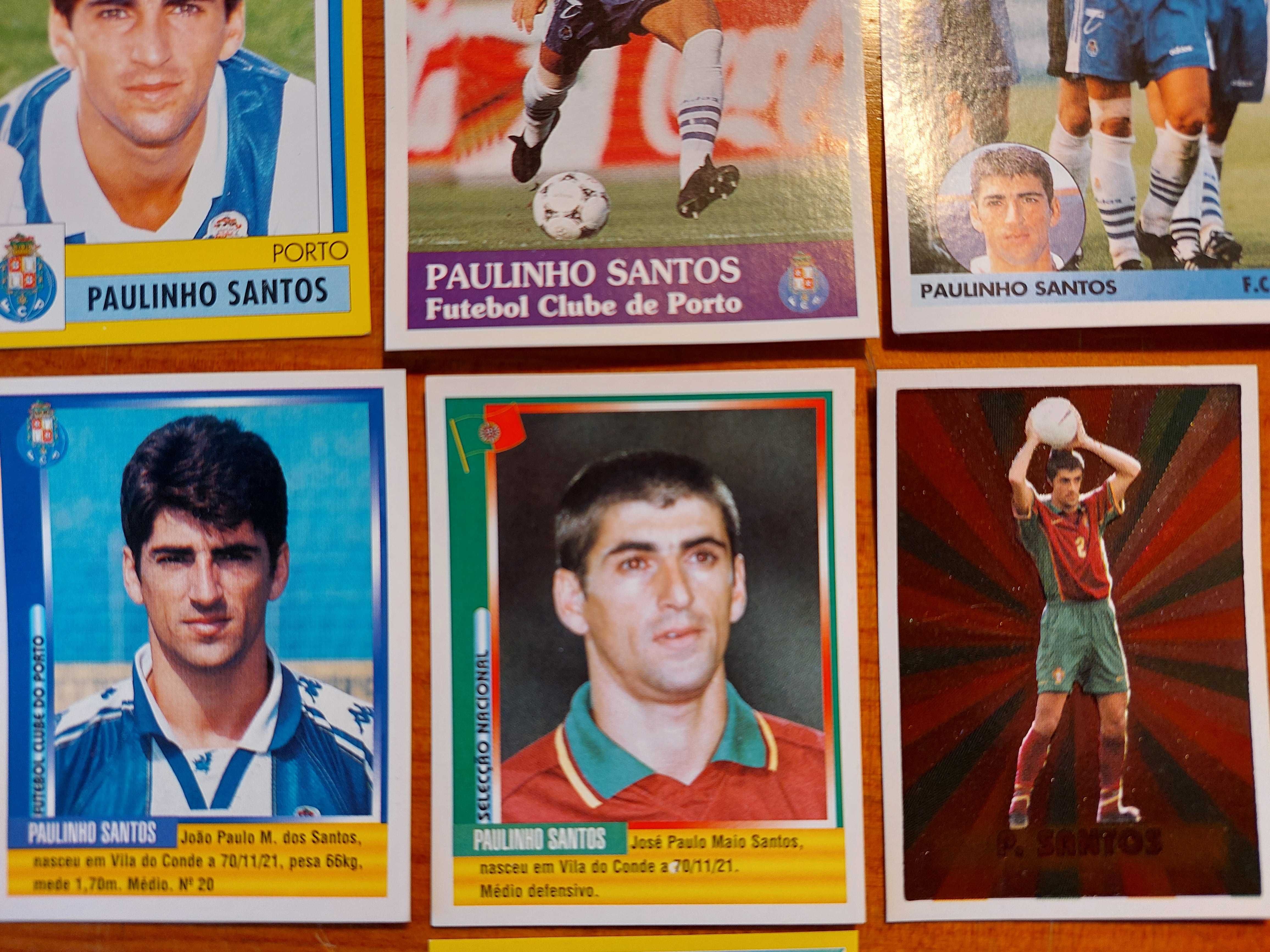 Conjunto cromos Paulinho Santos (FC Porto e Portugal)