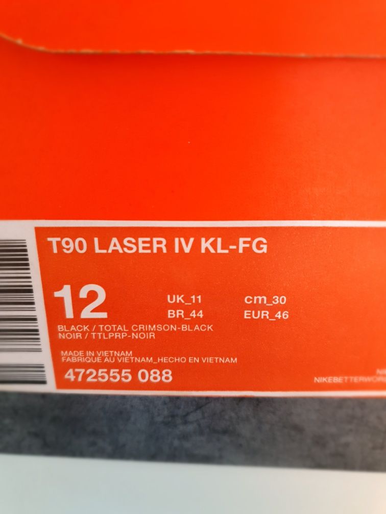 Profesjonalne korki Nike Total 90 Laser IV KL-FG 46