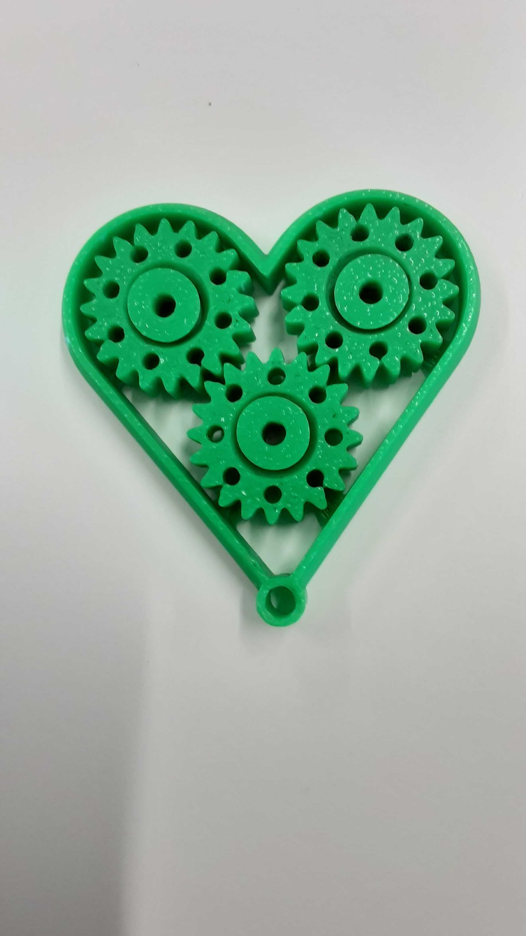 Серце зелене напечатана на 3д принтері