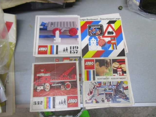 Lego instruções antigas e brochuras