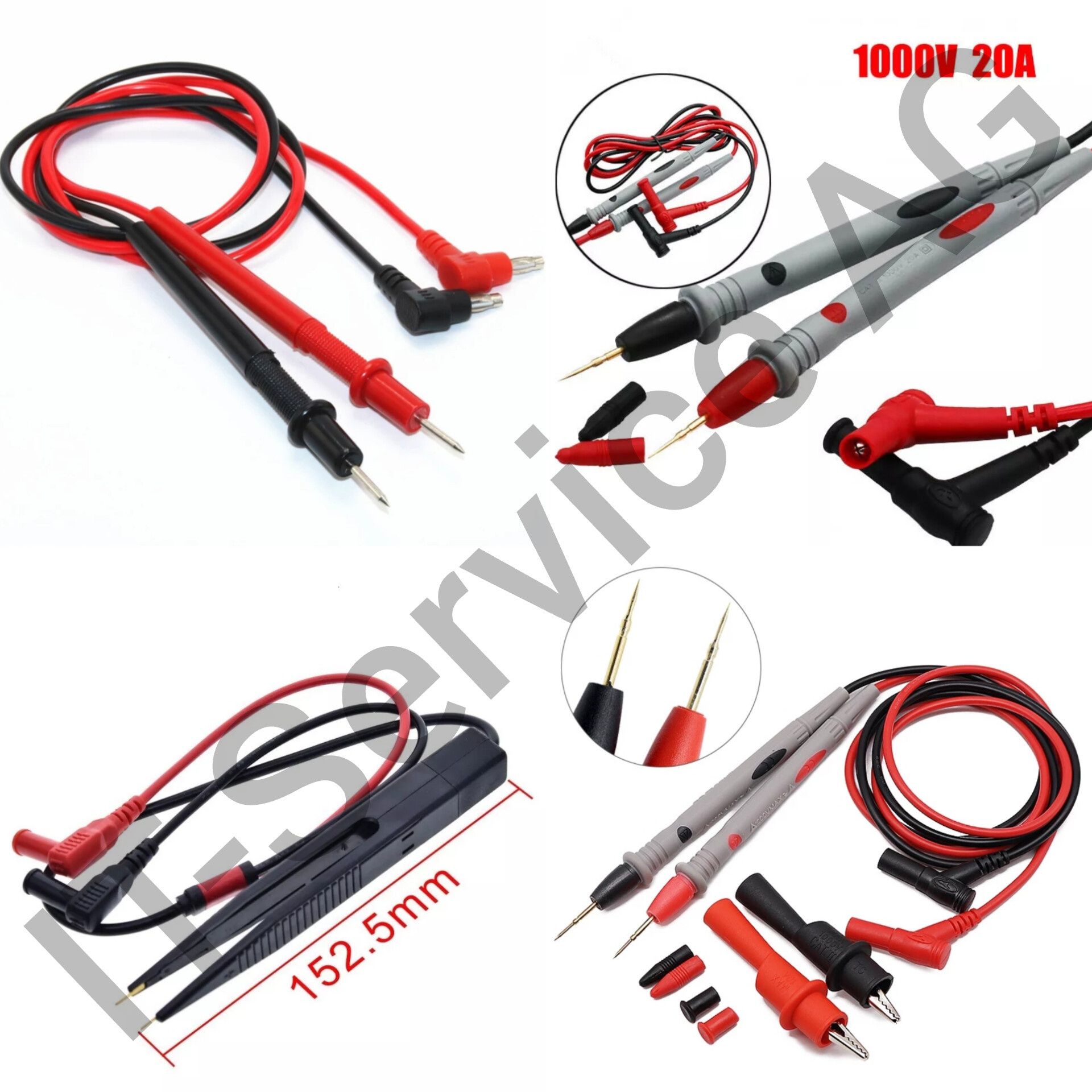 мультиметр ANENG M118A DM850 SZ08 A3005 щупи крокодил smd щуп-пінцет