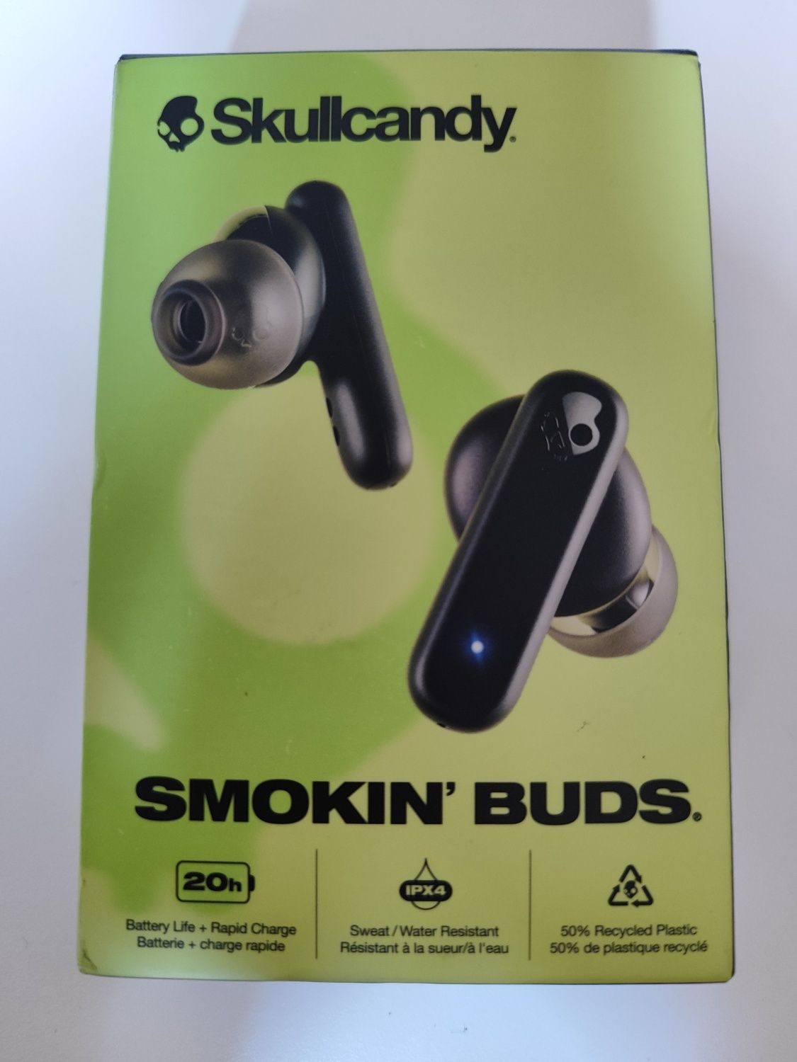 Słuchawki TWS Skullcandy Smokin’ Buds – super dźwięk, krótko używane,
