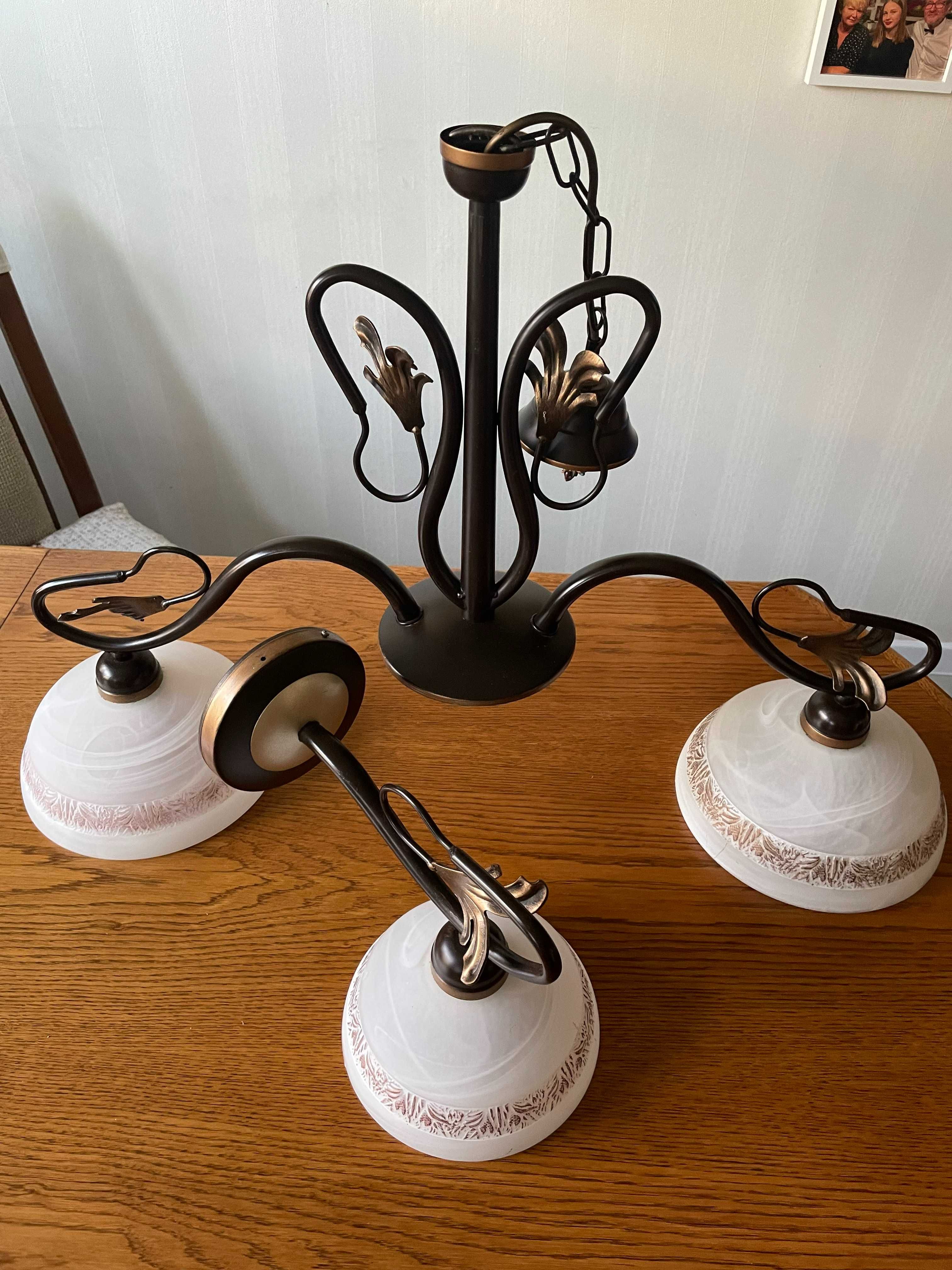 Lampa sufitowa i 2 kinkiety