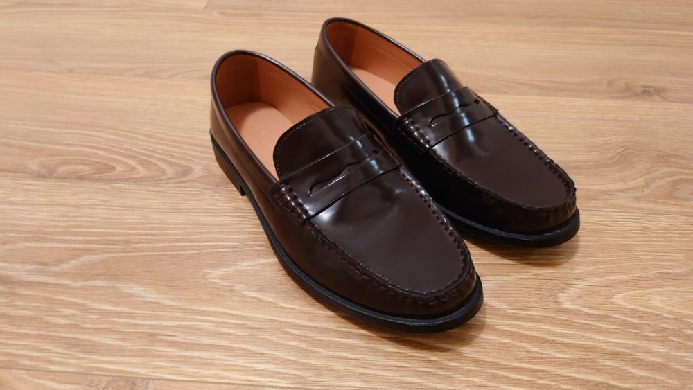 Jak nowe!! Męskie skórzane mokasyny Mango, Rozmiar 40