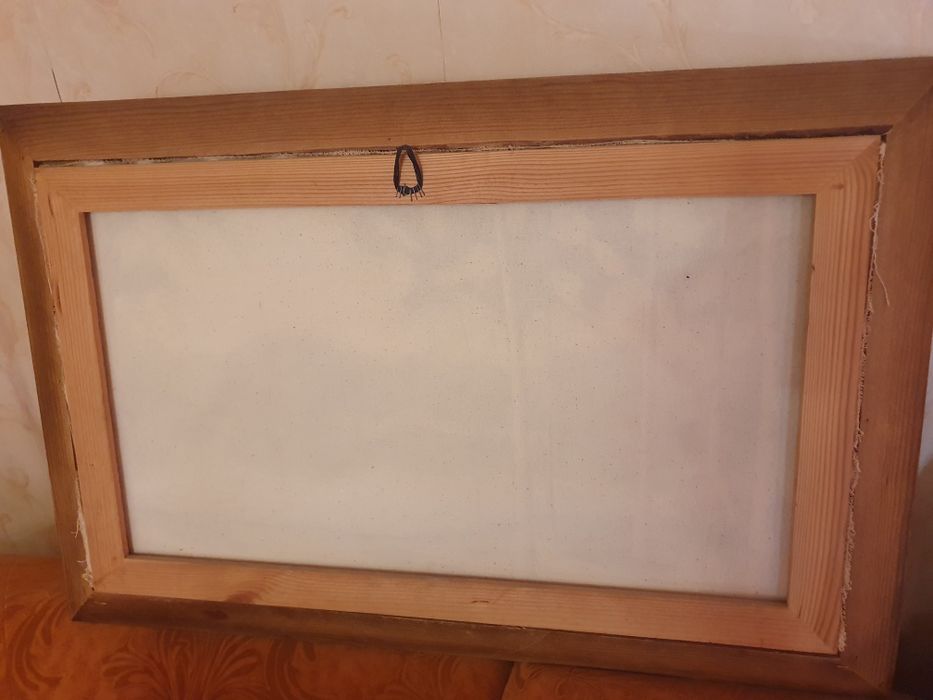 Картина маслом Березовая роща у озера худ. Шабельная 88х56 см, пейзаж