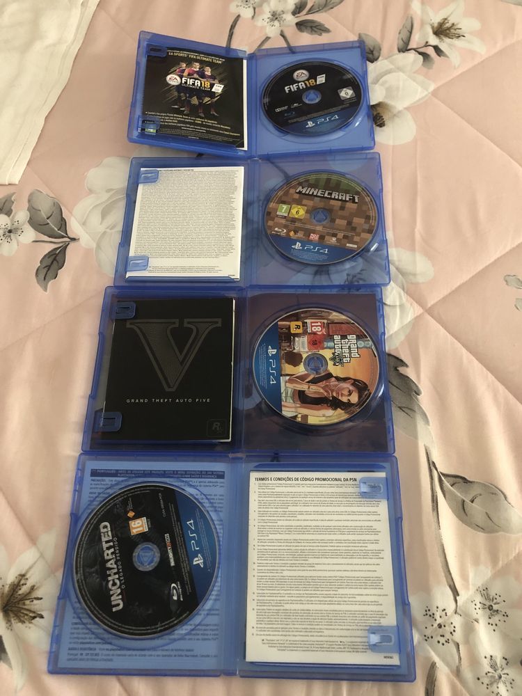 Jogos ps4, vendo os que desejar destes 4