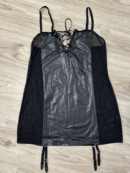 Сексуальный пеньюар с подтяжками под латекс р.l venus