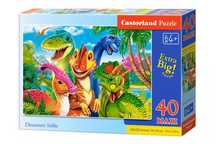 Puzzle maxi 40 elementów. Selfie dinozaurów. Castorland