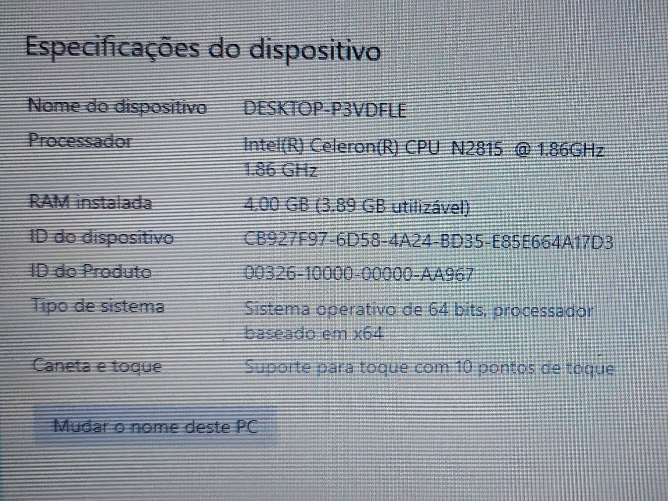 Portátil ASUS Ecrã Táctil Parte traseira Partida