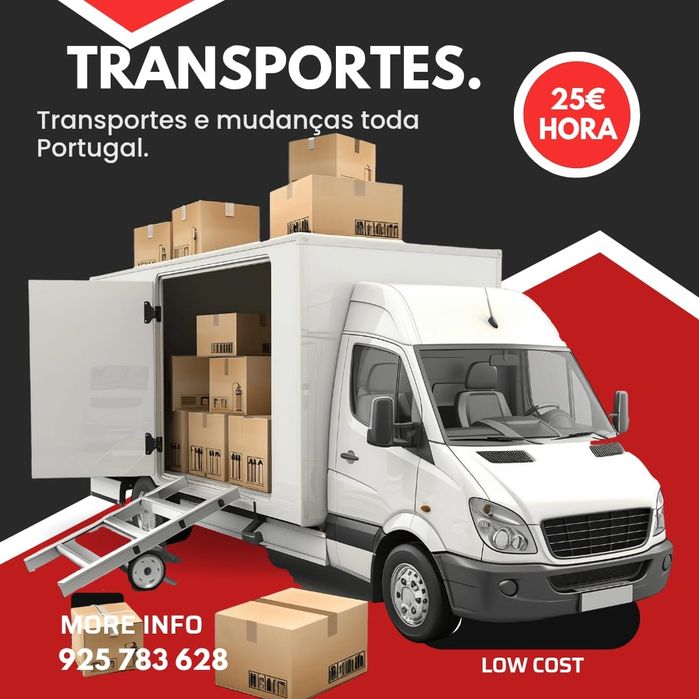 Transporte Mudanças toda Portugal