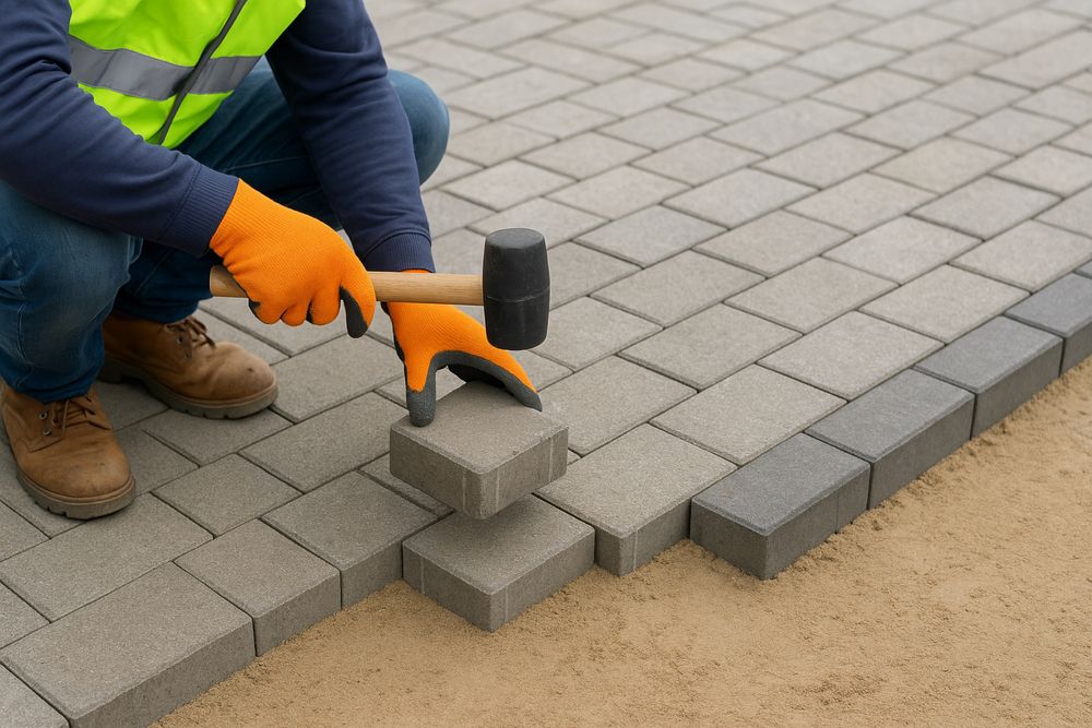 Ukladanie tarasow/podworka/schody i prace ziemne