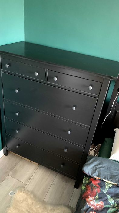 Sypialnia IKEA HEMNES: komoda, łóżko 160x200, materac -70% ceny