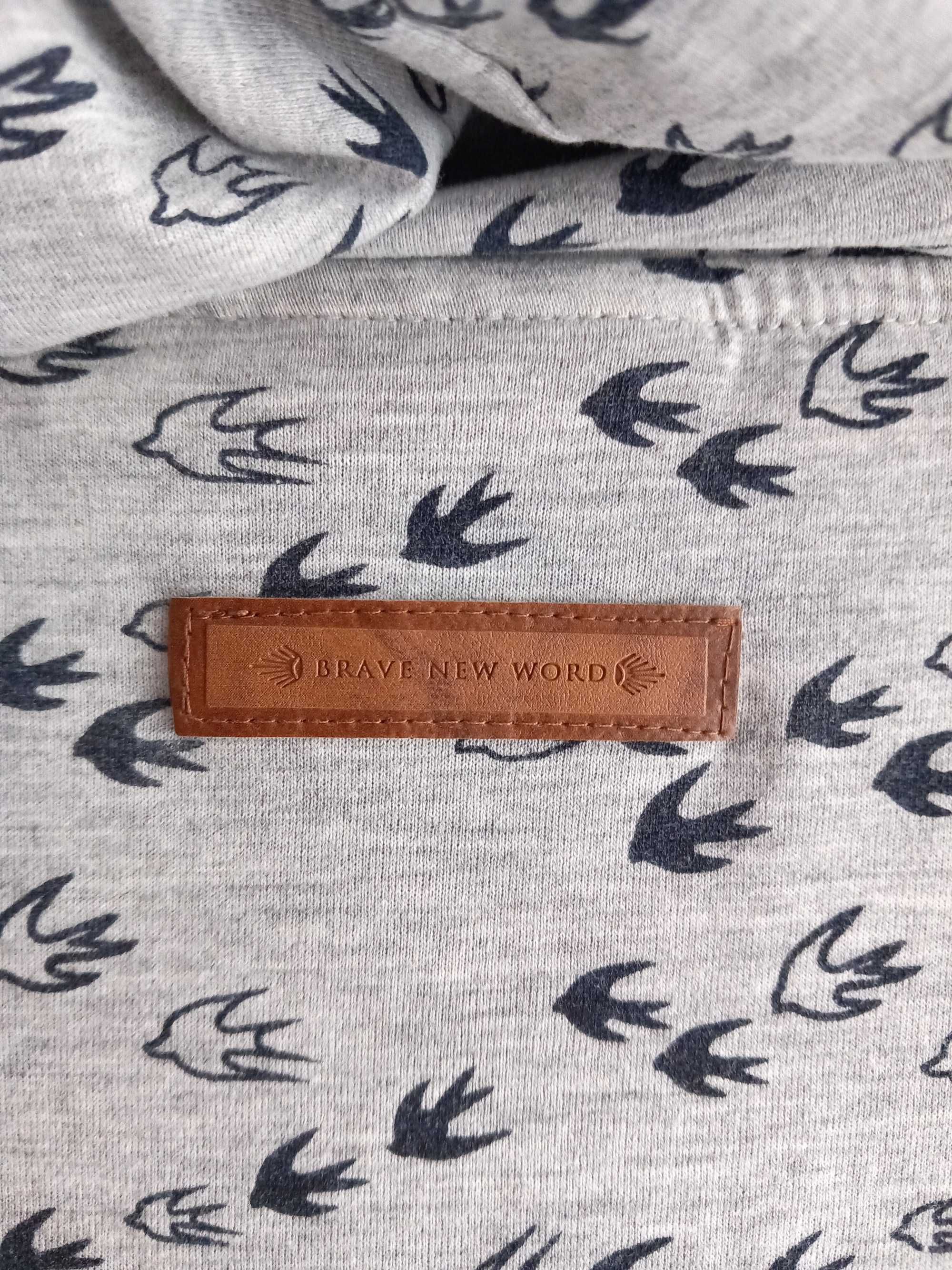 Naketano cienka bawełniana bluza damska z kapturem hoodie
