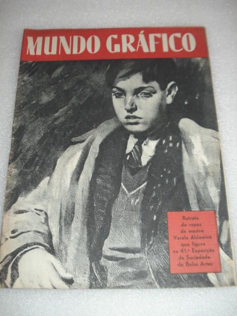 Revista Antiga Mundo Gráfico - 1944 Retrato Varela Aldemira NA CAPA