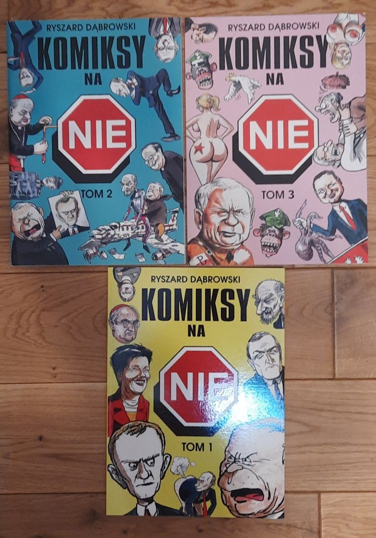 Ryszard Dąbrowski - Komiksy na NIE komplet 3 szt.
