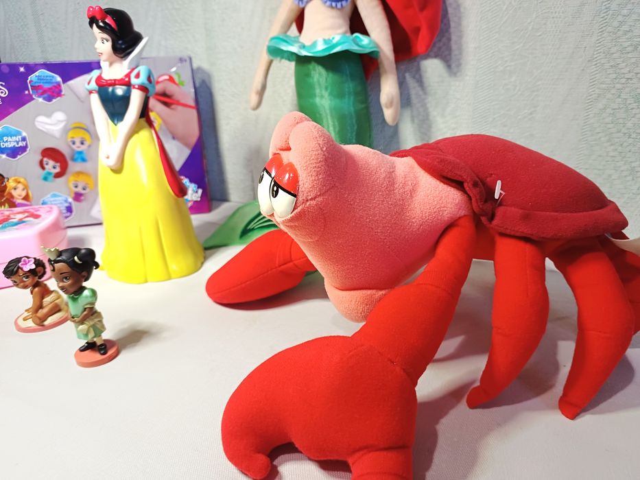 Princess Disney Аріель Русалонька Себастьян м'яка іграшка Білосніжка