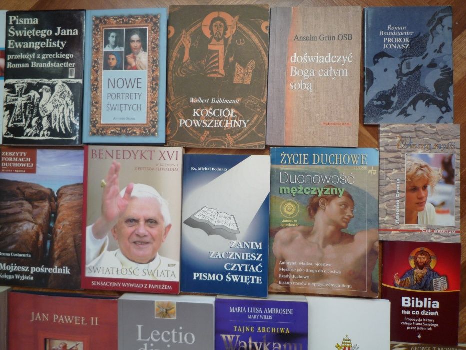 20x KSIĄŻKI KATOLICKIE religijne chrześcijańskie ZESTAW książek