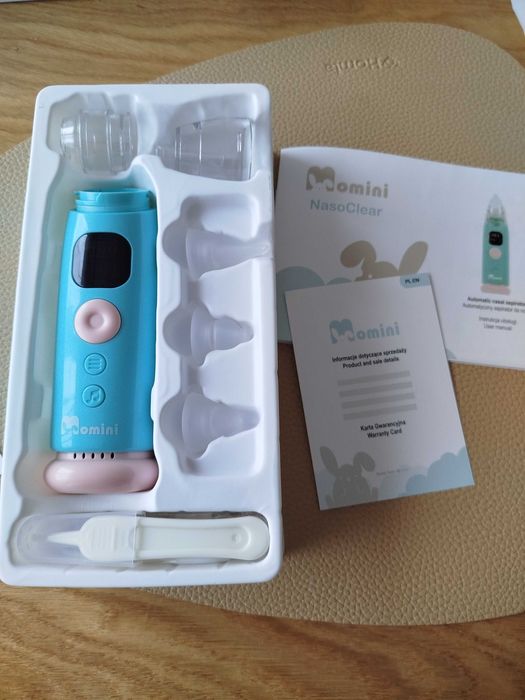 Nowy aspirator do noska momini baby do kataru