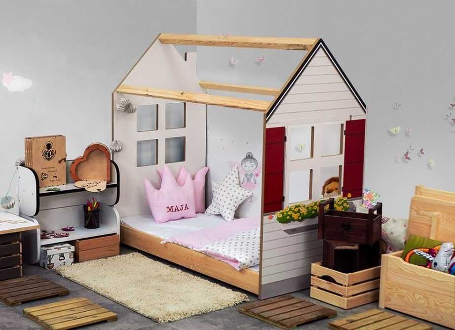 Drewniane łóżko domek – Marzenie twojego dziecka