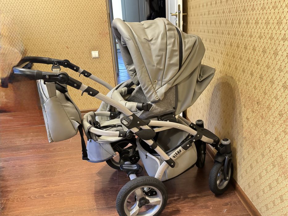 Візок 3 в 1 з матрасиком новим кокосовим та 3 простині 1 повністю нова