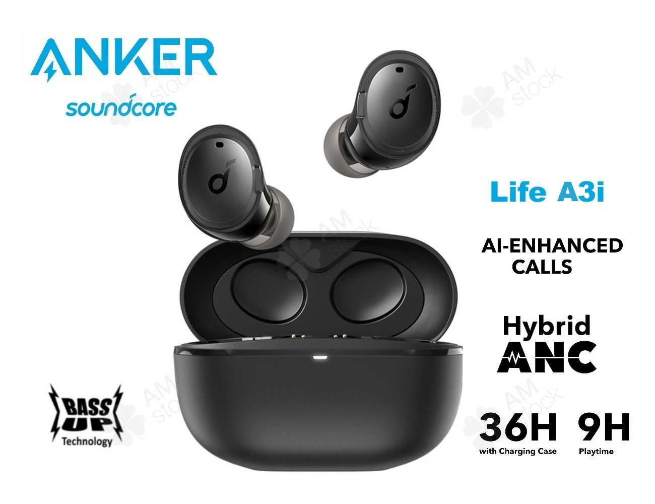Навушники Anker Soundcore Life A3i BT5.2/IPX5/Hybrid ANC беспроводні