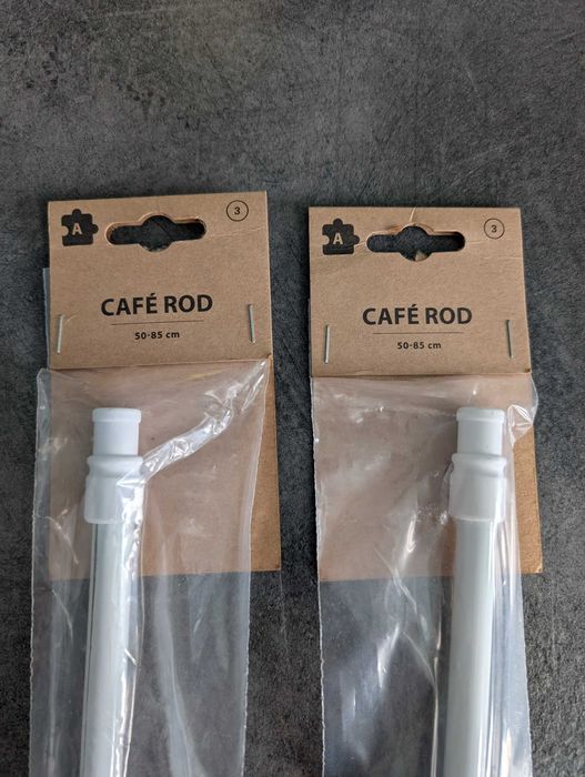 Biały karnisz rozsuwany 50 - 85 cm - NOWY - Jysk