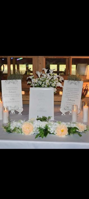 Stroik ślubny na stoły