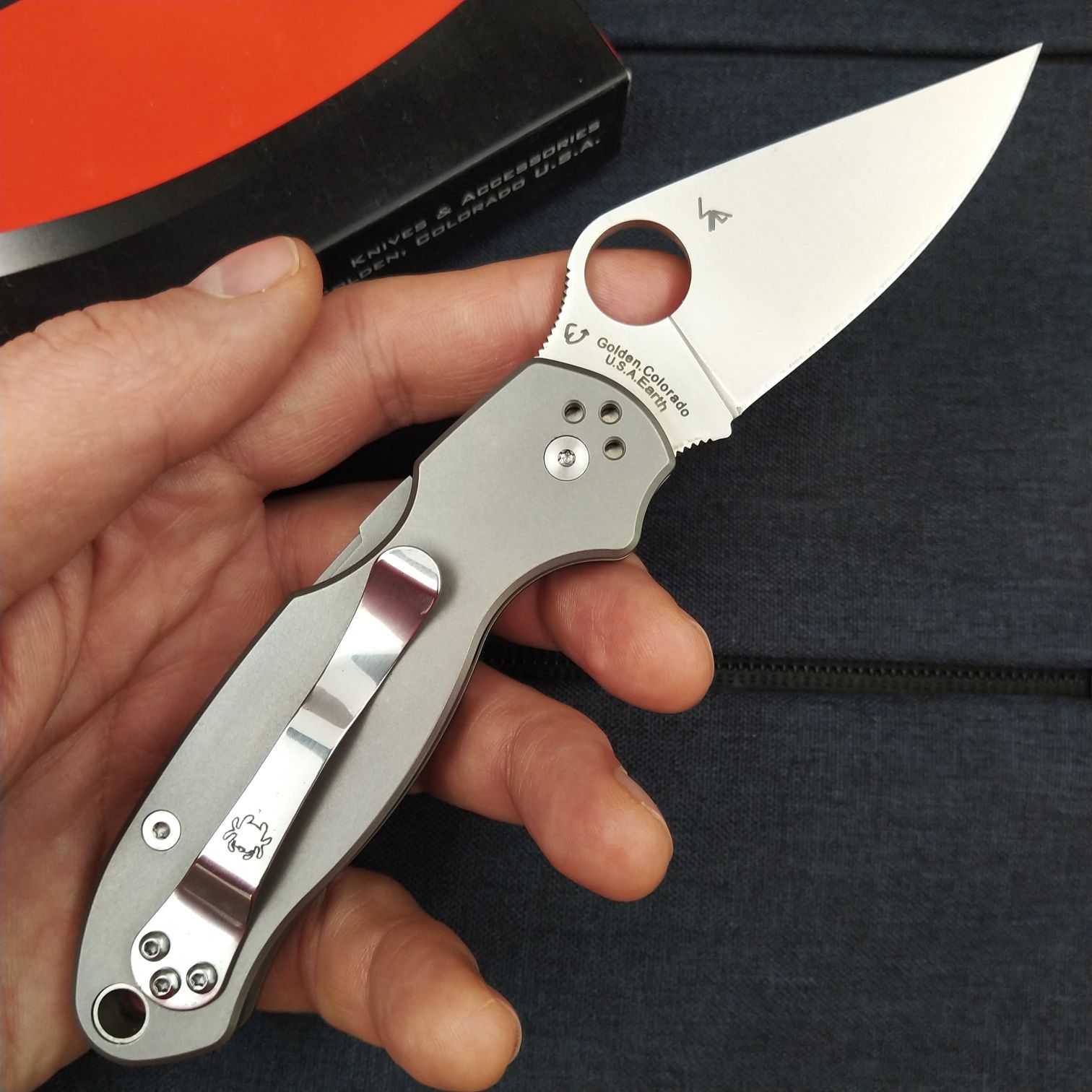 Нож Spyderco Para 3 Titanium