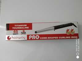 Плойка для волос Hairway 4116 Titanium-Tourmaline конусная 25-13 мм