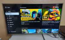 Телевізор 43 дюйми Філіпс Philips 43PUS7555/12 cріблястий Smart TV Т2