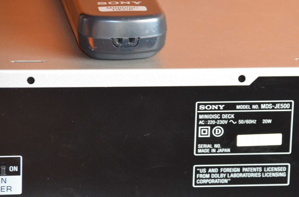 Sony MDS-JE500 + Pilot odtwarzacz Mini Disc srebrny + Gratis