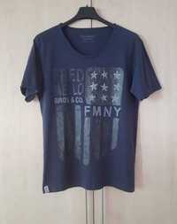 T-shirt granatowy,Fred Mello