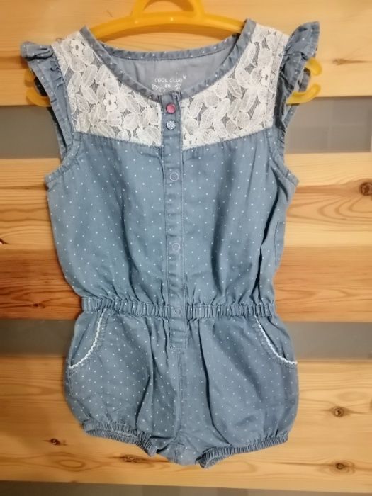 Kombinezon jeans-ogrodniczki kr.,firmyCool Club(sklep Smyk,rozmiar86cm