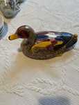 Pato real em madeira