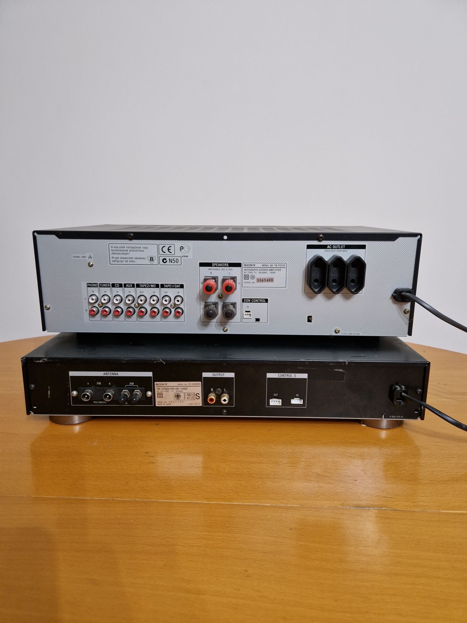 Sony wzmacniacz TA-FE570 i tuner ST-S590ES