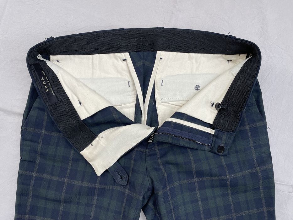 Zara spodnie męskie w kratę