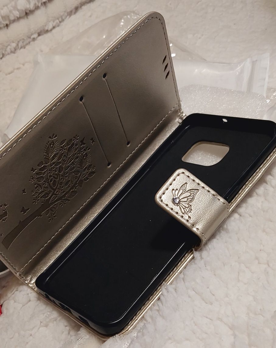 Capa samsung S6 Edge Plus dourada gato diamantes