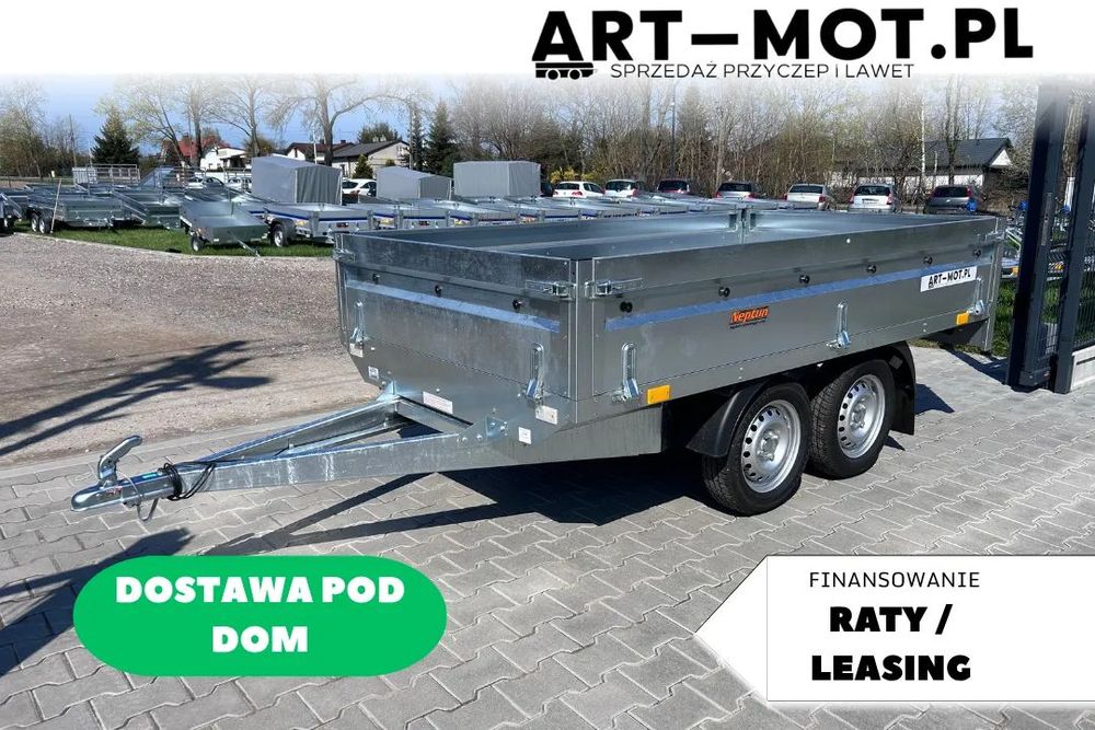 Neptun N7-263 2 KPS / 263x145x40 / DMC 750 / PLATFORMA / NORDICA / GN125  PRZYCZEPA platforma z burtami / przyczepka lekka / 2 osie / solidna