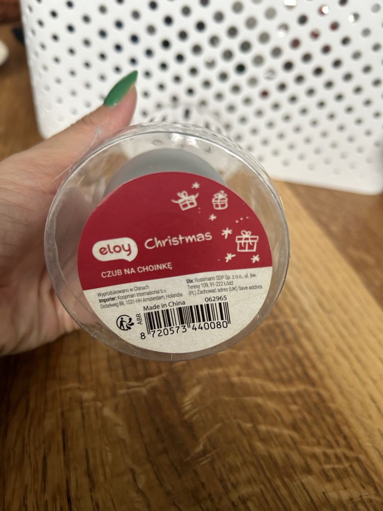 Szpic na choinkę Srebrny czubek na choinkę czub na choinkę