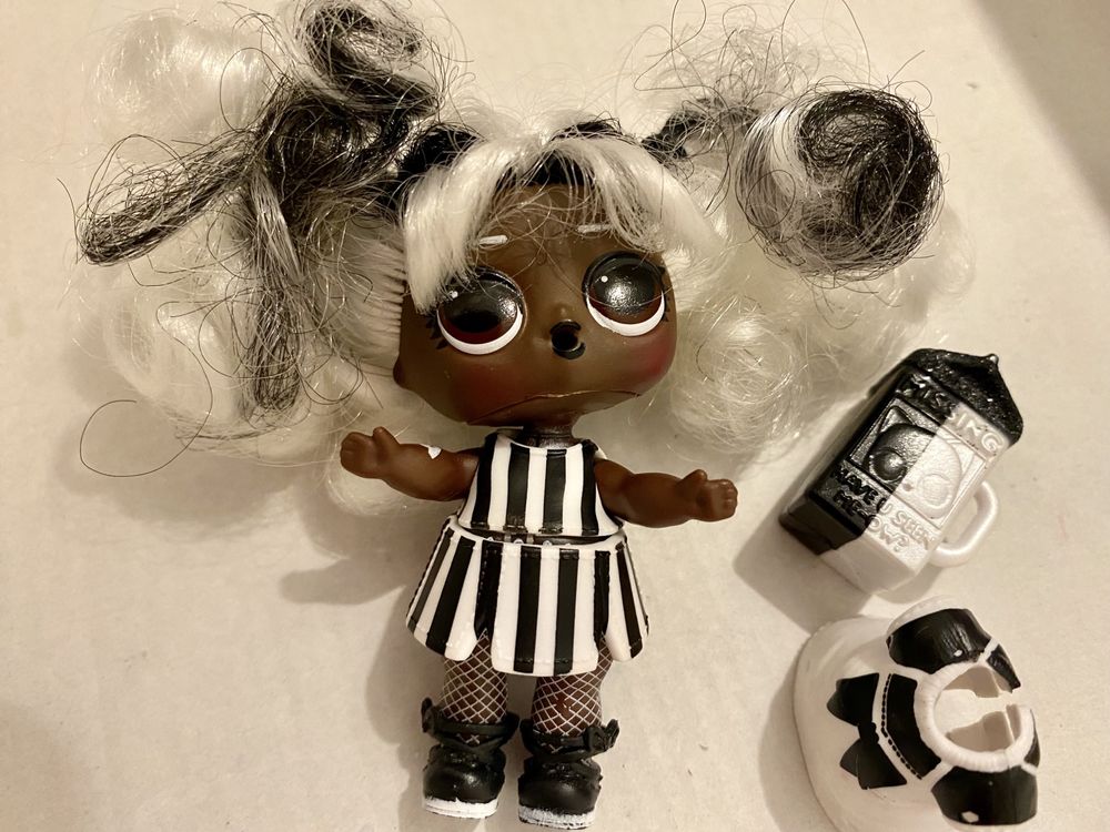 Lol Doll Hairgoals Black And White